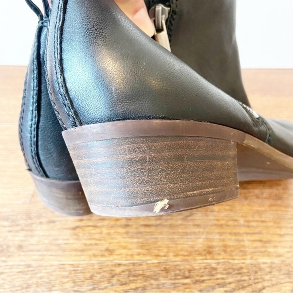 Lucky Brand | Black Leather Basel Booties Size 10 - Picture 4 of 10